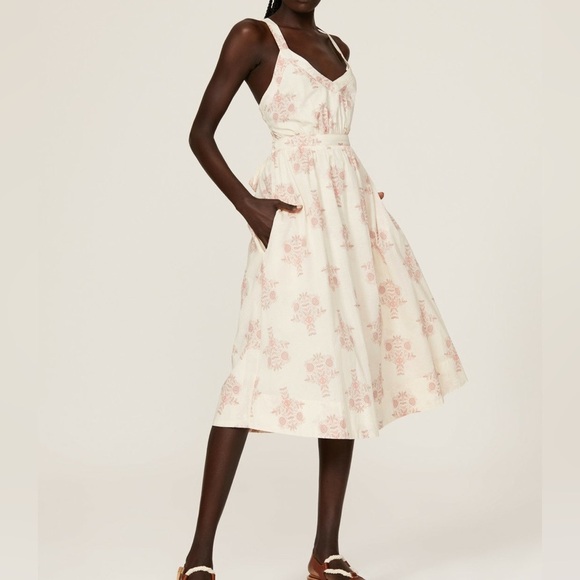 Pamela Love Dresses & Skirts - Pamela Love | Pomegranate Printed Tie Back Dress